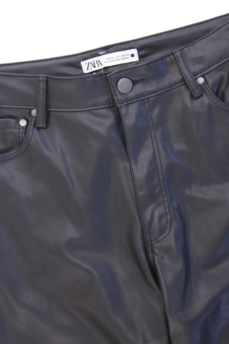 Zara Kunstlederhose Gr. 38 neuwertig schwarz aus Polyurethan
