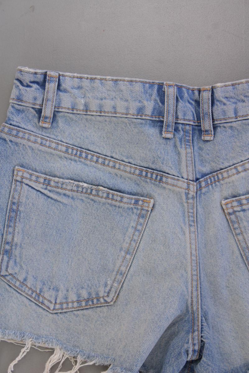 Zara Jeansshorts Gr. 34 blau aus Baumwolle