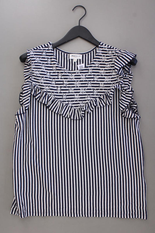 Maison 123 Paris Ringelshirt Gr. XL gestreift Ärmellos blau aus Baumwolle