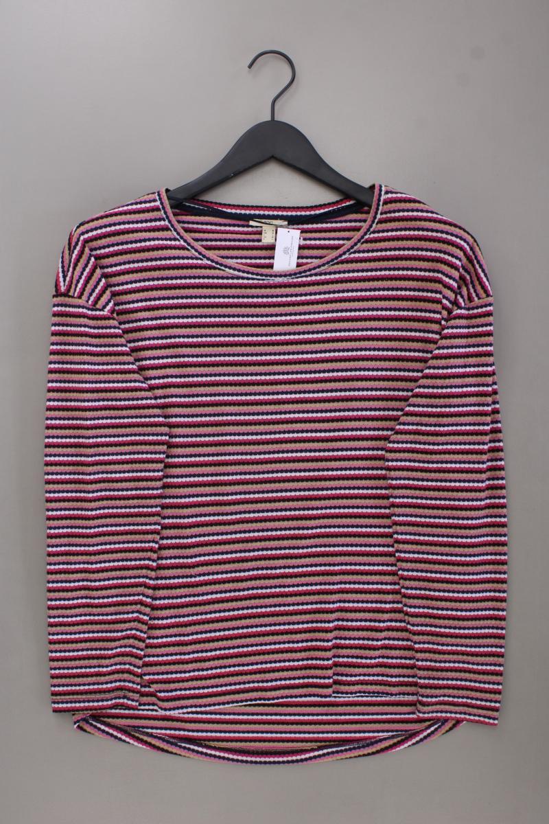 edc by Esprit Ringelshirt Gr. M gestreift Langarm mehrfarbig aus Polyester