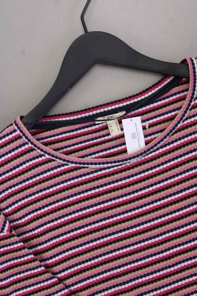 edc by Esprit Ringelshirt Gr. M gestreift Langarm mehrfarbig aus Polyester