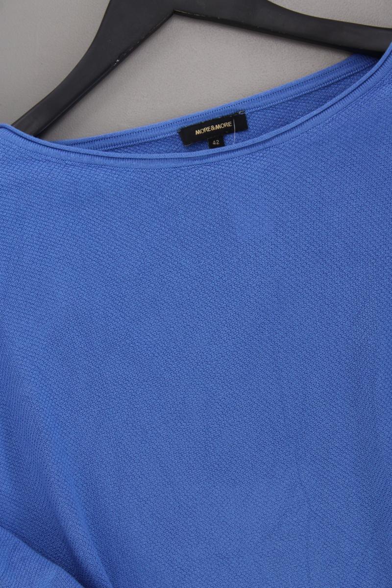 More&More Feinstrickpullover Gr. 42 blau