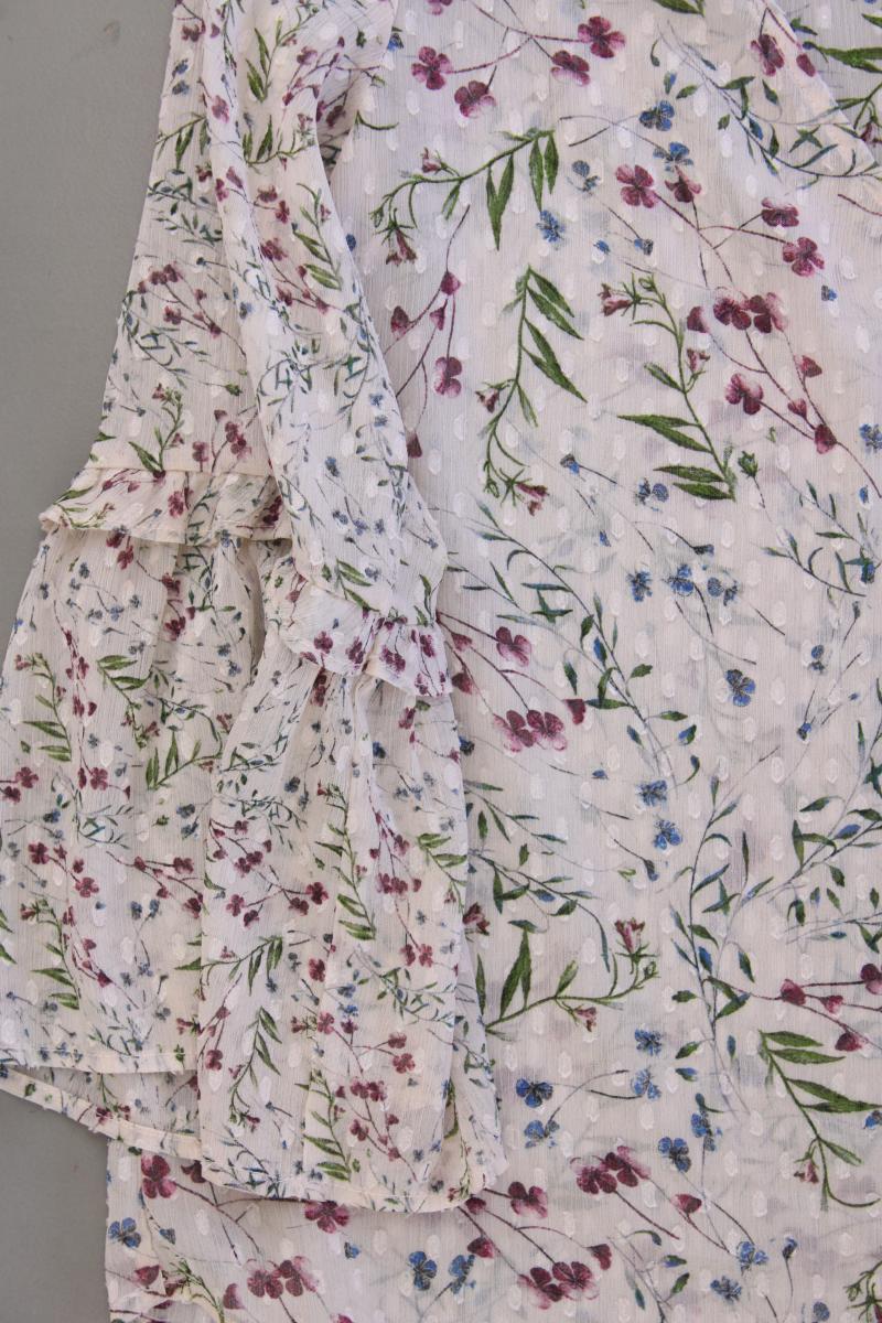 Esprit Classic Bluse Gr. 36 mit Blumenmuster 3/4 Ärmel creme aus Polyester