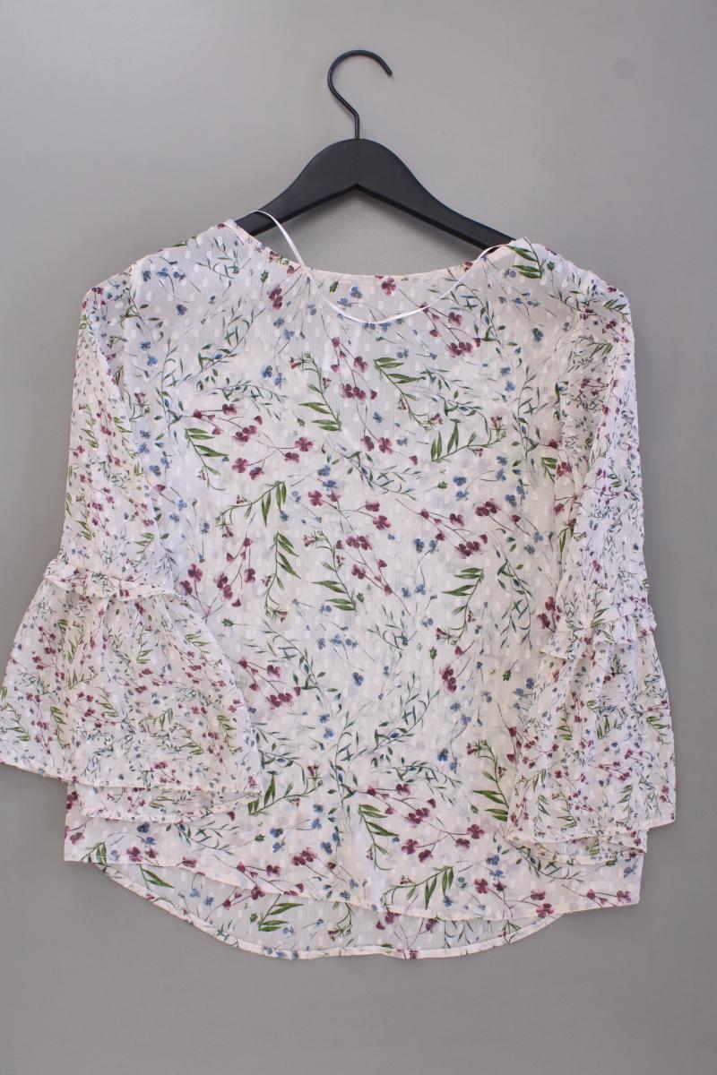 Esprit Classic Bluse Gr. 36 mit Blumenmuster 3/4 Ärmel creme aus Polyester