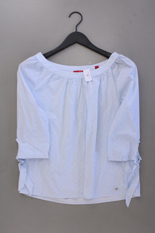 s.Oliver Classic Bluse Gr. 36 neuwertig 3/4 Ärmel blau aus Baumwolle