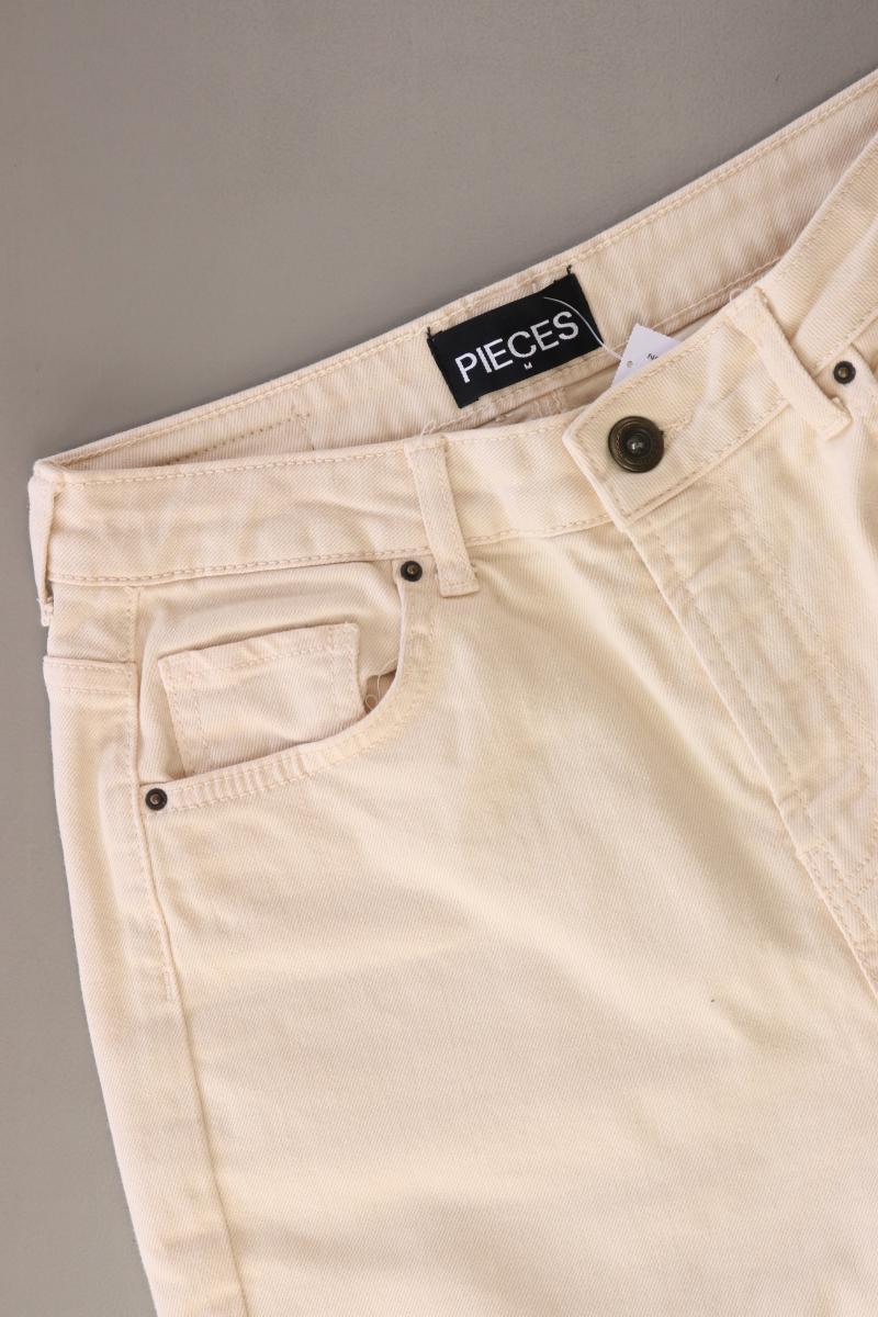 Pieces Mom Jeans Gr. M creme aus Baumwolle