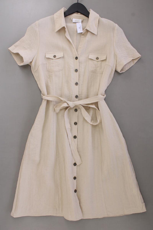 Paola Polokleid Gr. 38 neuwertig Kurzarm creme aus Viskose