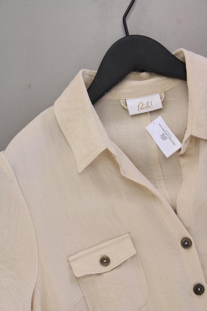Paola Polokleid Gr. 38 neuwertig Kurzarm creme aus Viskose