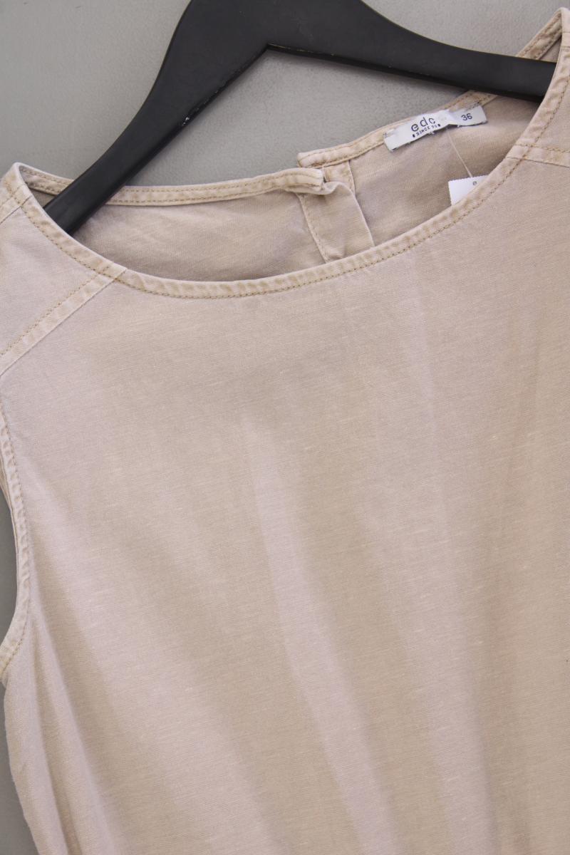 edc by Esprit Midikleid Gr. 36 Ärmellos creme aus Baumwolle