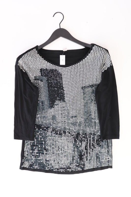 s.Oliver Printshirt Gr. 36 3/4 Ärmel schwarz aus Viskose