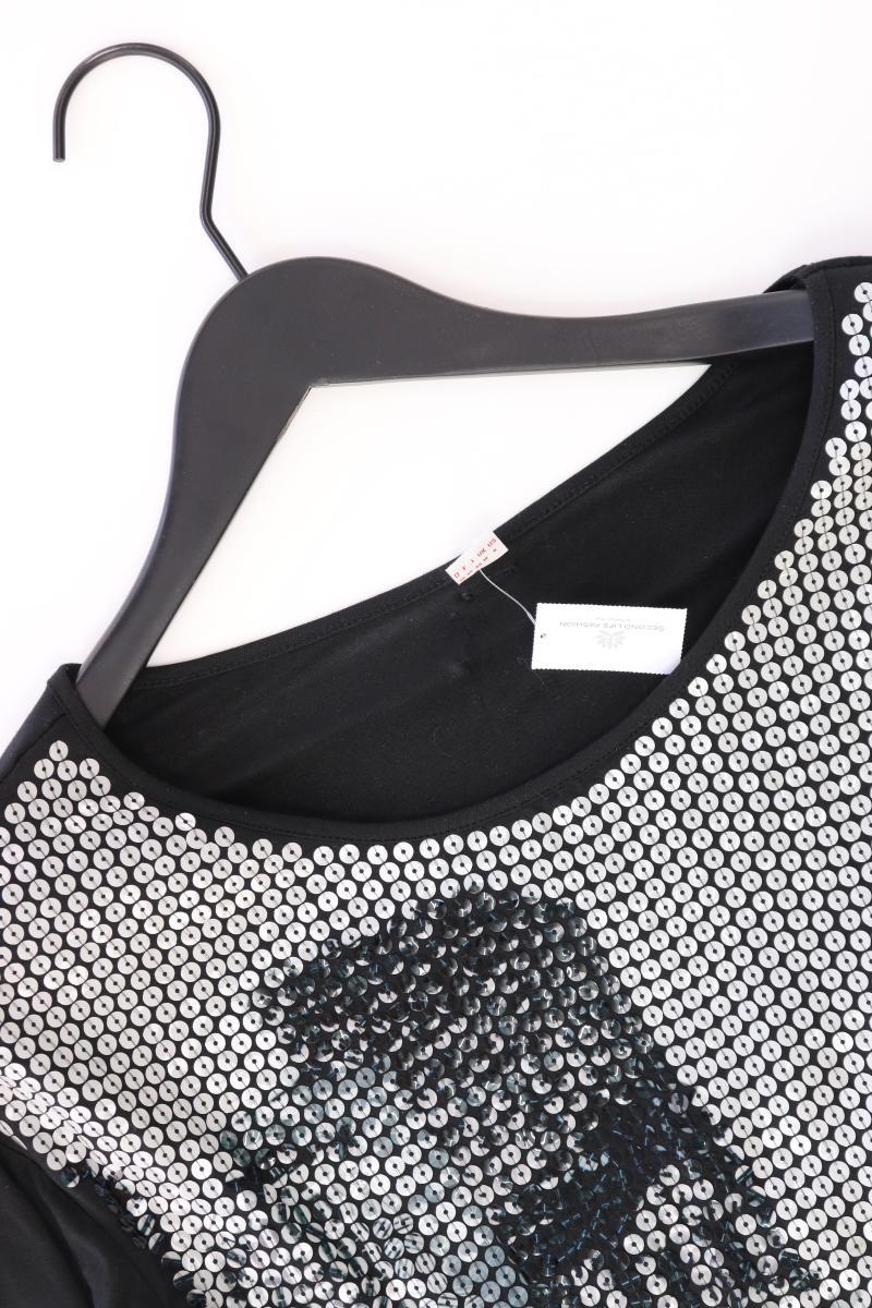 s.Oliver Printshirt Gr. 36 3/4 Ärmel schwarz aus Viskose