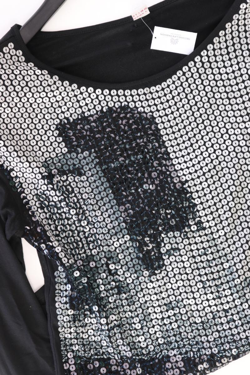 s.Oliver Printshirt Gr. 36 3/4 Ärmel schwarz aus Viskose