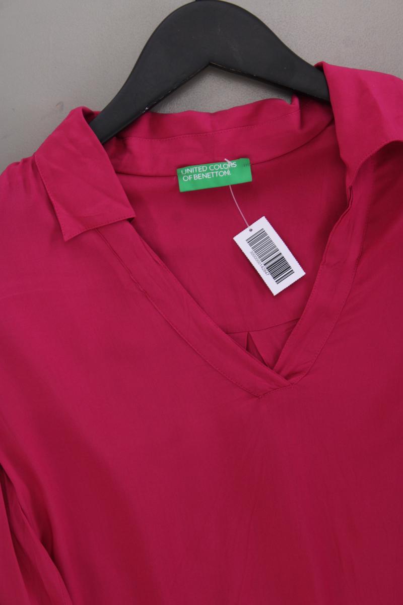 United Colors of Benetton Langarmbluse Gr. XS pink aus Viskose