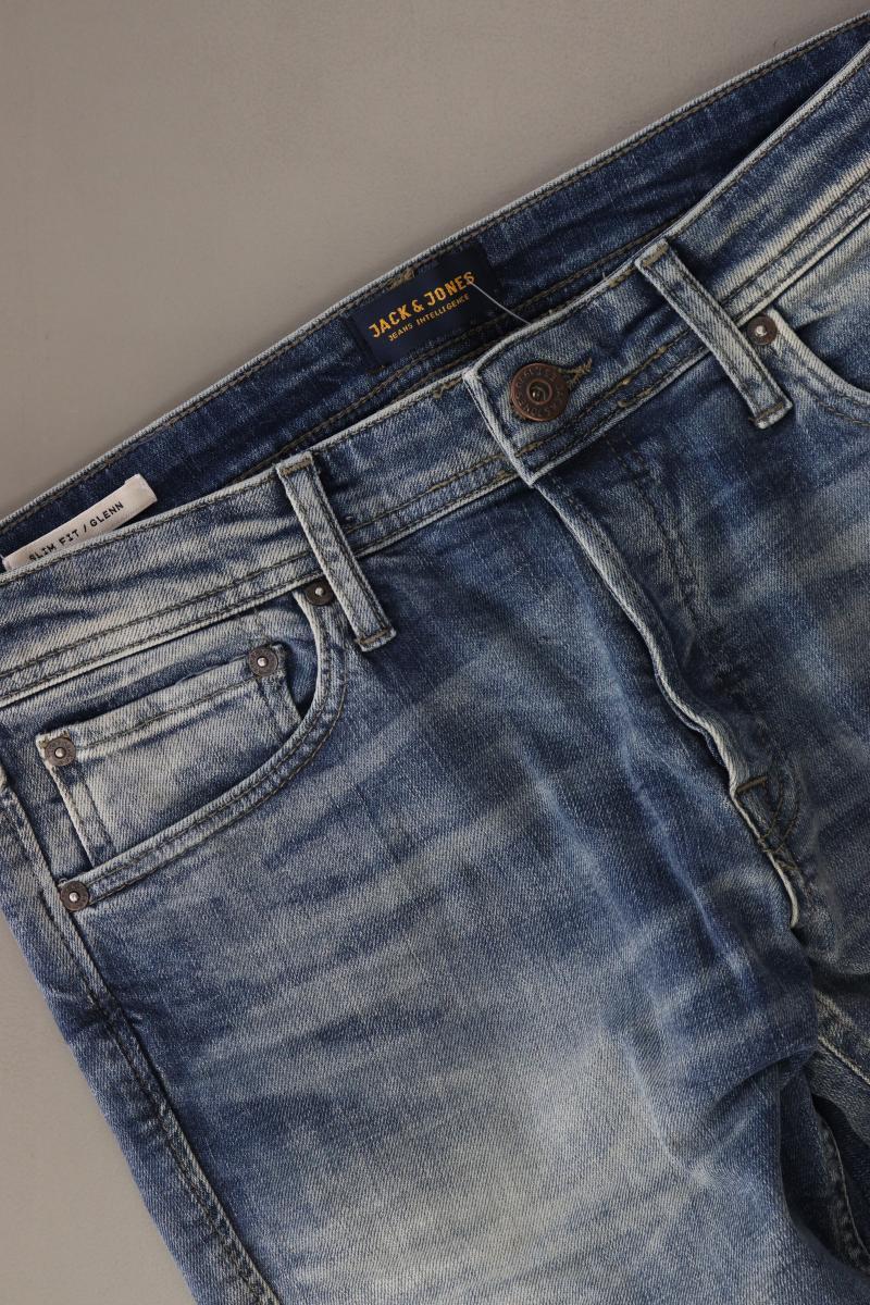 Jack & Jones Straight Jeans für Herren Gr. W32/L32 blau aus Baumwolle
