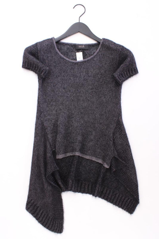 Diesel Strickshirt Gr. XS Kurzarm grau aus Acetat