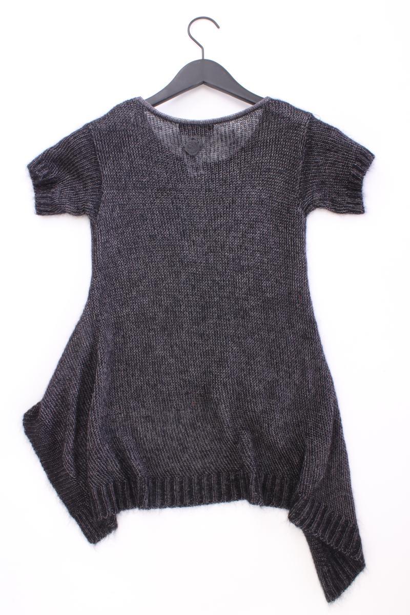 Diesel Strickshirt Gr. XS Kurzarm grau aus Acetat