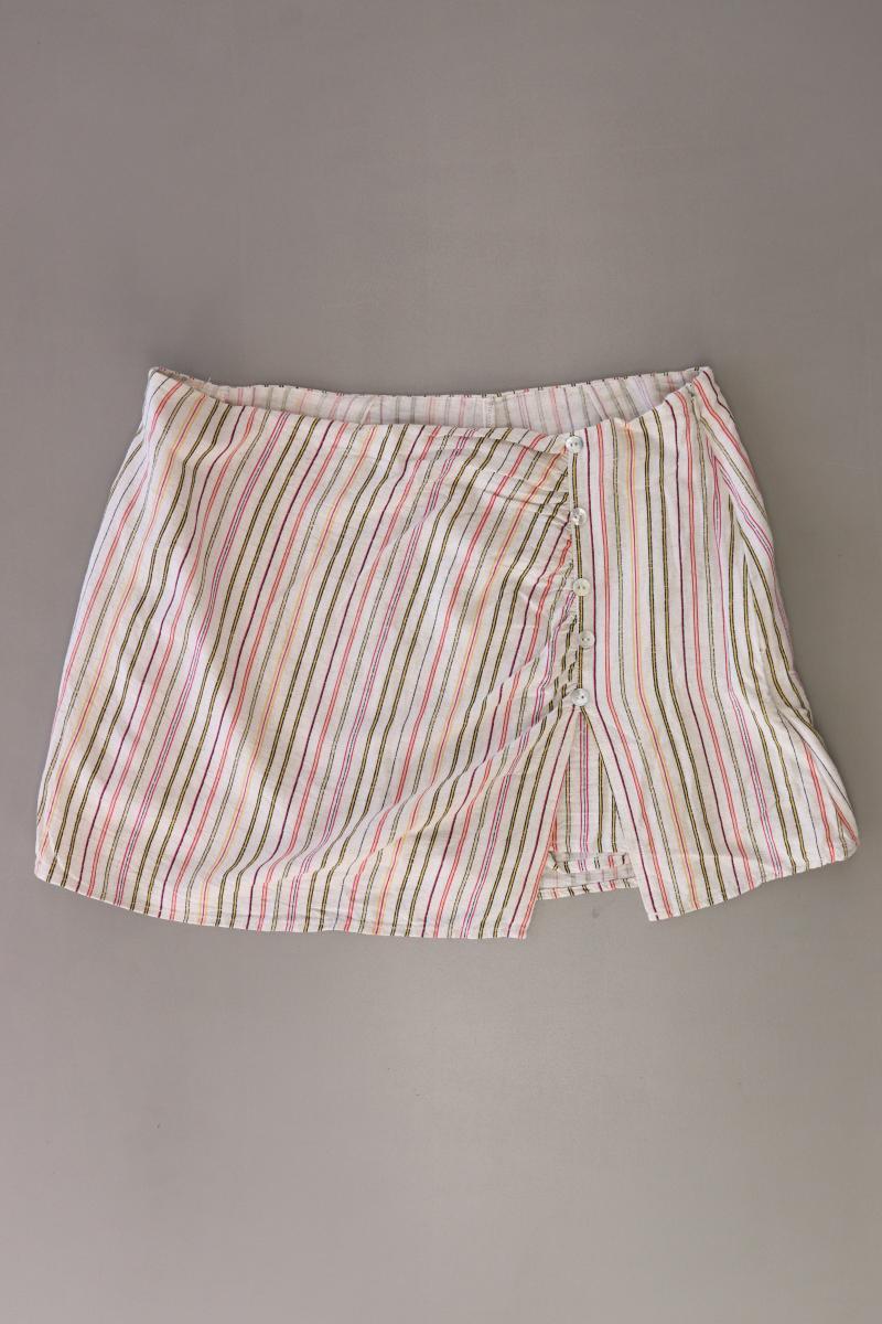 Pull&Bear Skort Gr. L gestreift creme aus Viskose