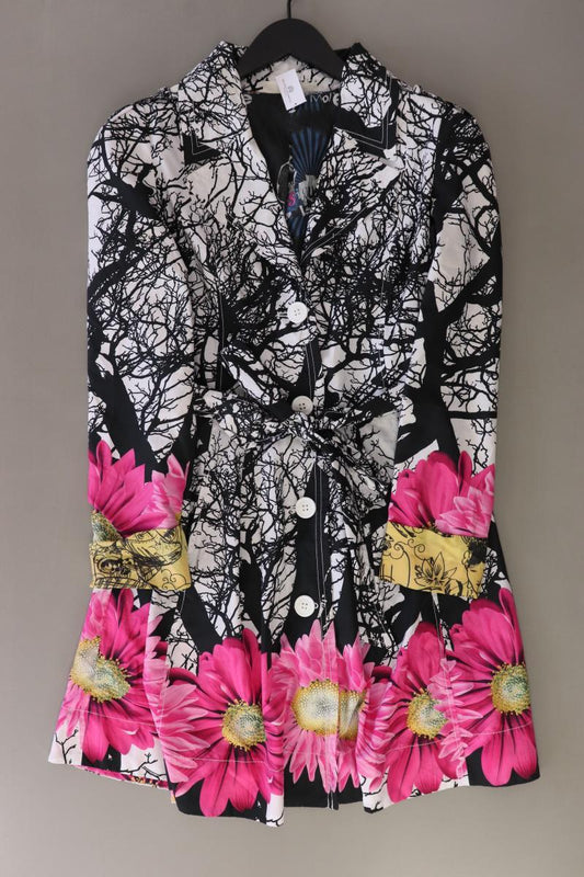 Desigual Regular Mantel Gr. 38 mit Blumenmuster mehrfarbig aus Polyester