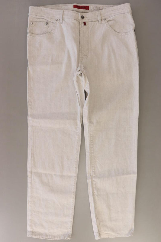 Pierre Cardin Straight Jeans für Herren Gr. Kurzgröße 27 creme aus Leinen
