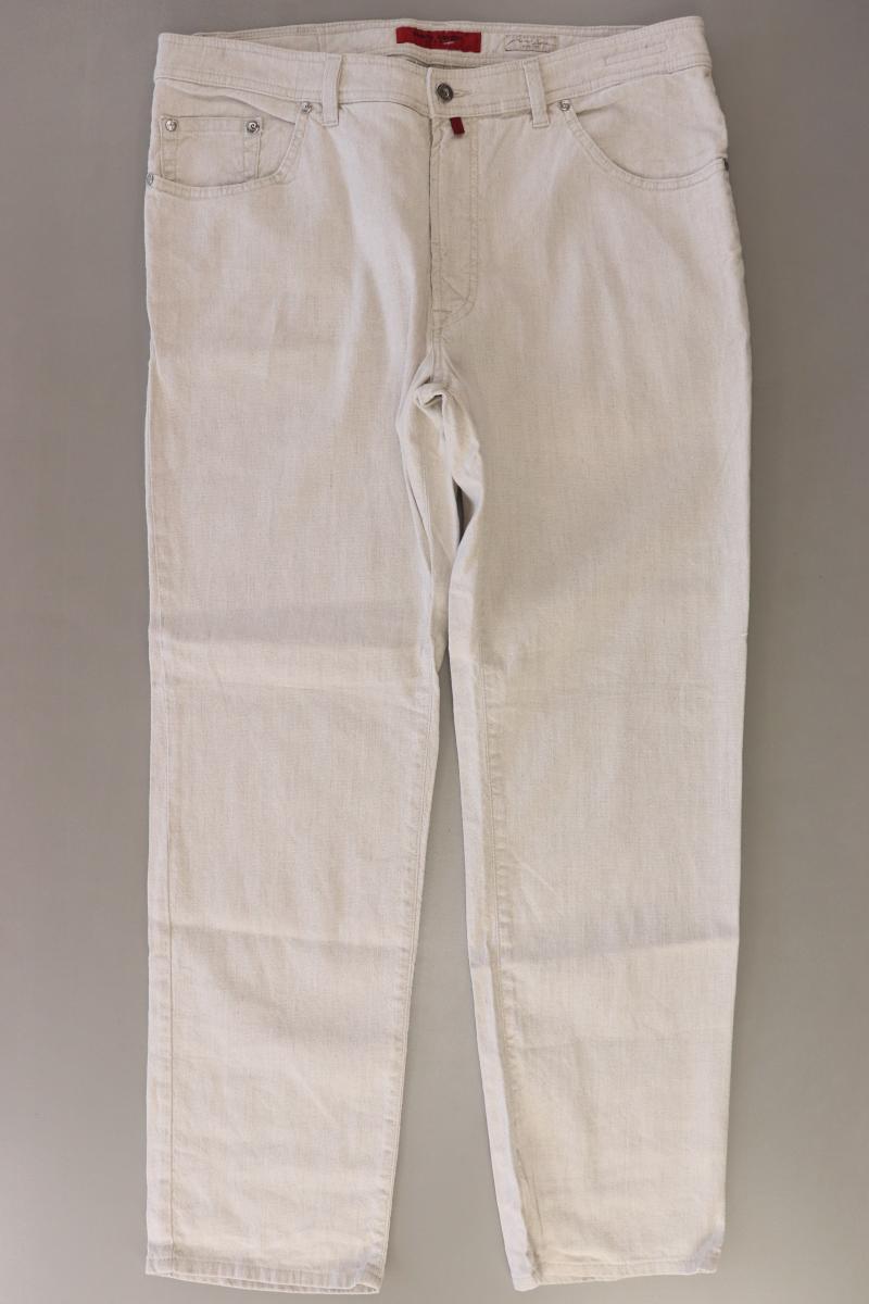 Pierre Cardin Straight Jeans für Herren Gr. Kurzgröße 27 creme aus Leinen