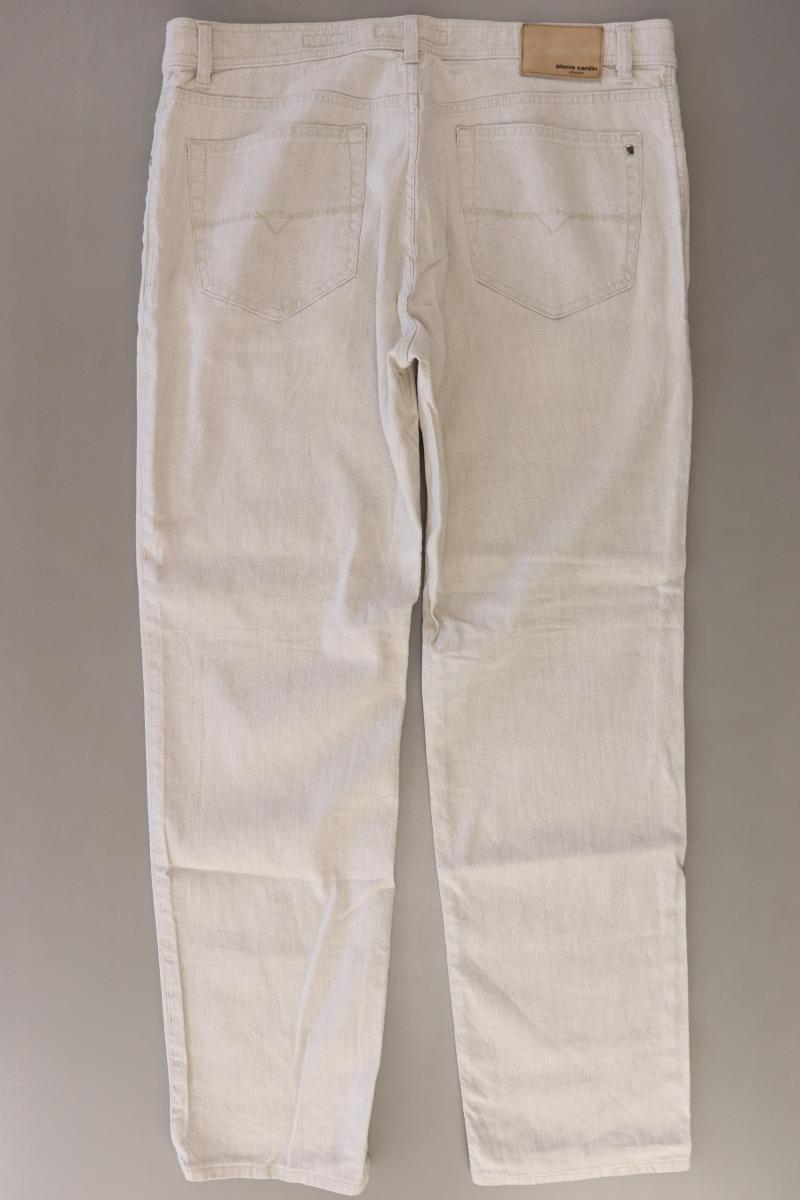 Pierre Cardin Straight Jeans für Herren Gr. Kurzgröße 27 creme aus Leinen