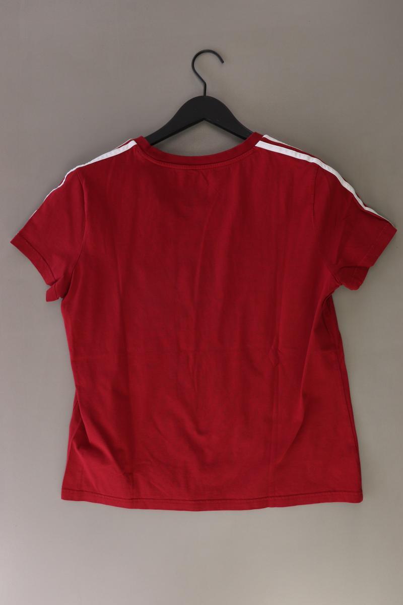 Adidas Sportshirt Gr. XL Kurzarm rot aus Baumwolle