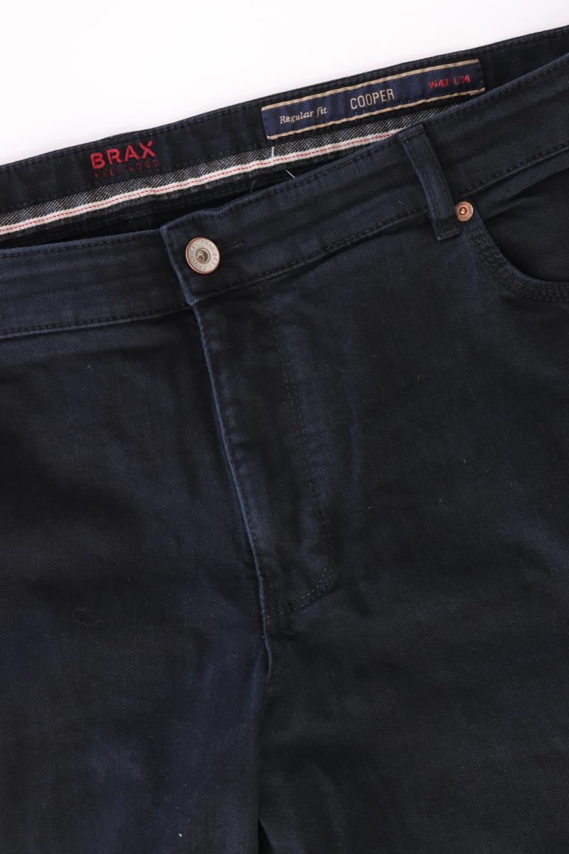 Brax Straight Jeans für Herren Gr. 58 schwarz aus Baumwolle