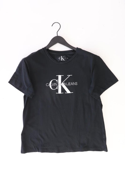 Calvin Klein Jeans Printshirt Gr. XL Kurzarm schwarz aus Baumwolle