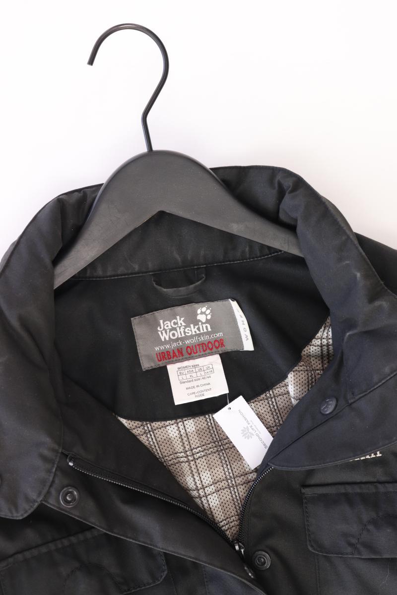 Jack Wolfskin Lange Jacke Gr. L schwarz aus Polyester
