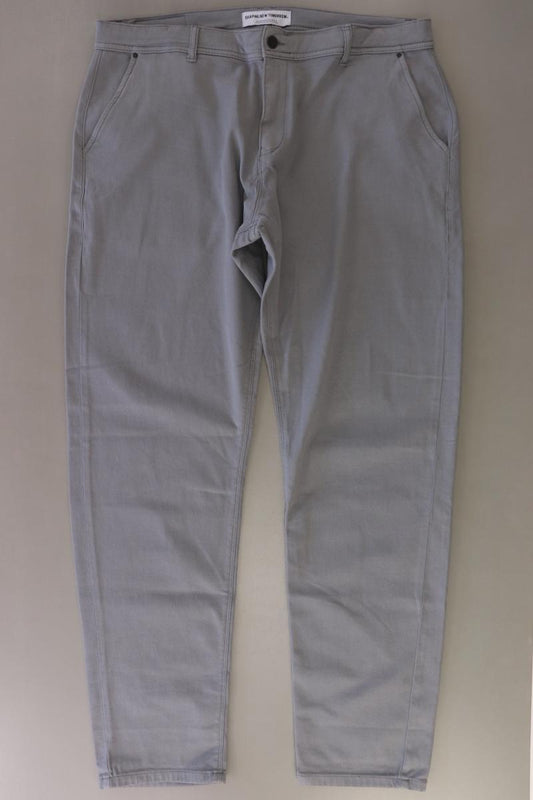 SHAPING NEW TOMORROW Chinohose für Herren Gr. W42/L34 grau aus Baumwolle