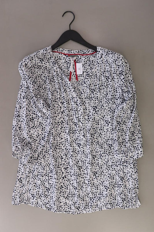 Street One Regular Bluse Gr. 42 3/4 Ärmel grau aus Viskose