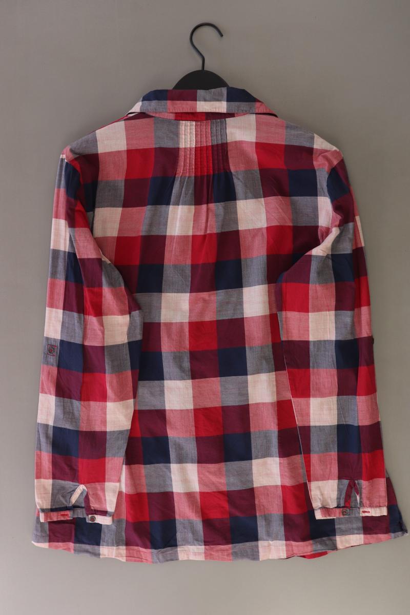 Zagora Karobluse Gr. 44 kariert Langarm rot aus Baumwolle
