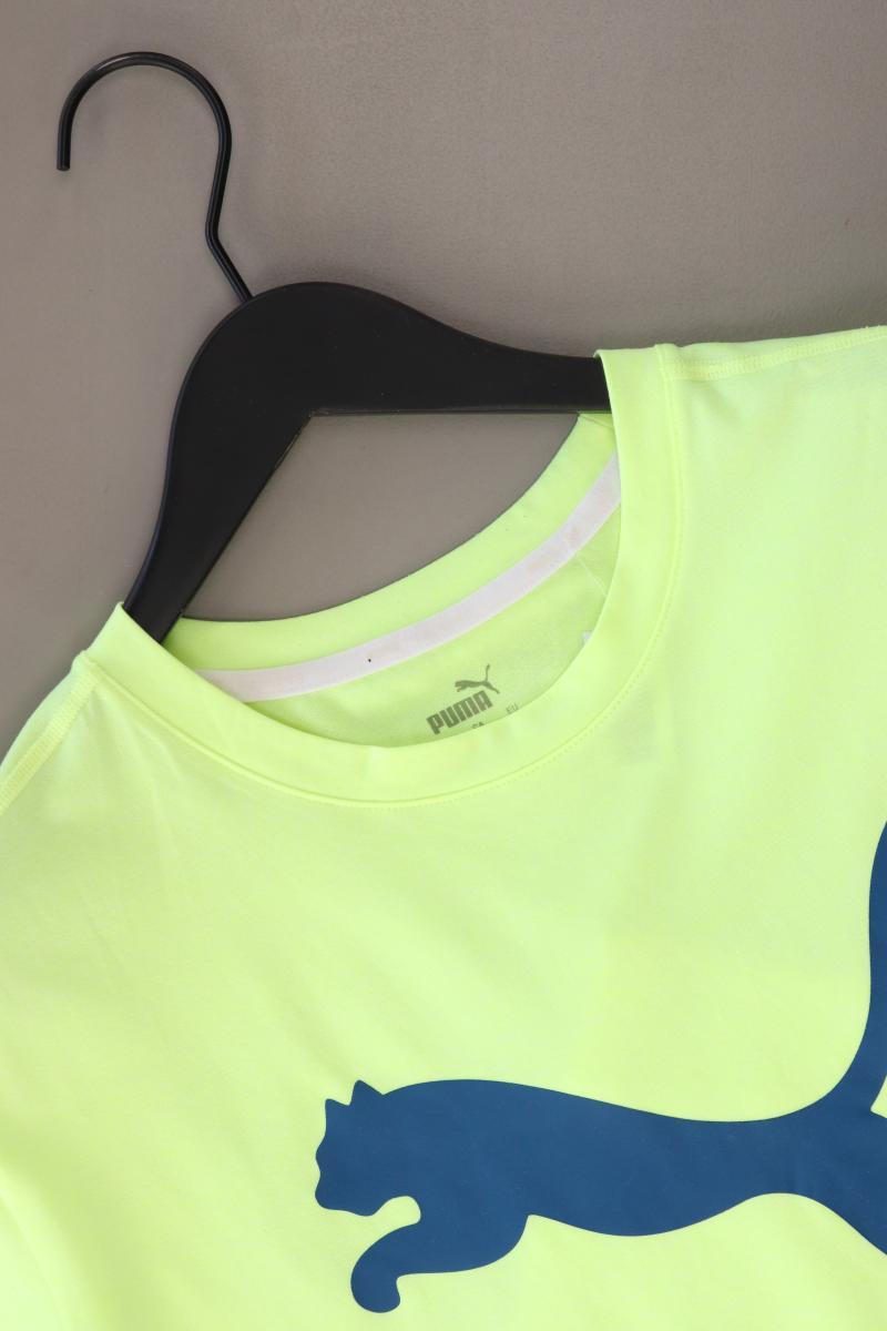 Puma Sportshirt für Herren Gr. S Kurzarm gelb aus Polyester