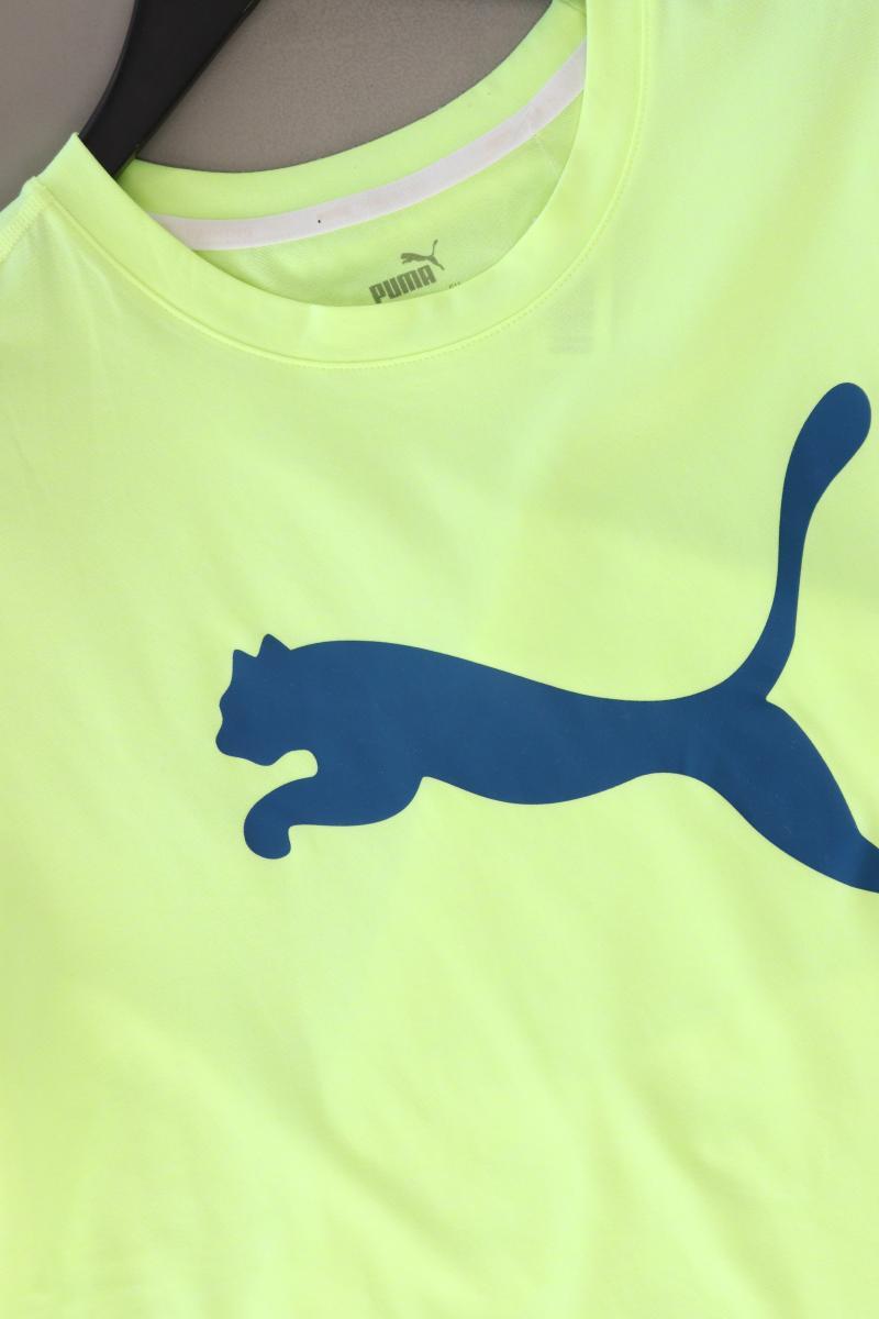 Puma Sportshirt für Herren Gr. S Kurzarm gelb aus Polyester