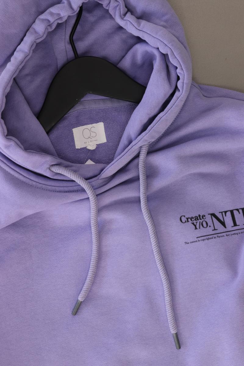 QS by s.Oliver Hoodie für Herren Gr. L lila aus Baumwolle