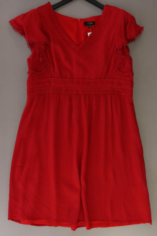 1.2.3 Paris Kurzarmkleid Gr. 42 rot aus Viskose