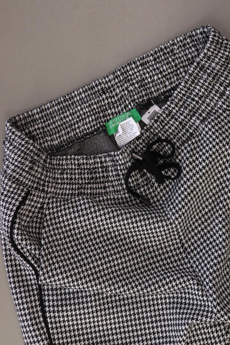 United Colors of Benetton Stoffhose Gr. XS hahnentritt grau aus Polyester
