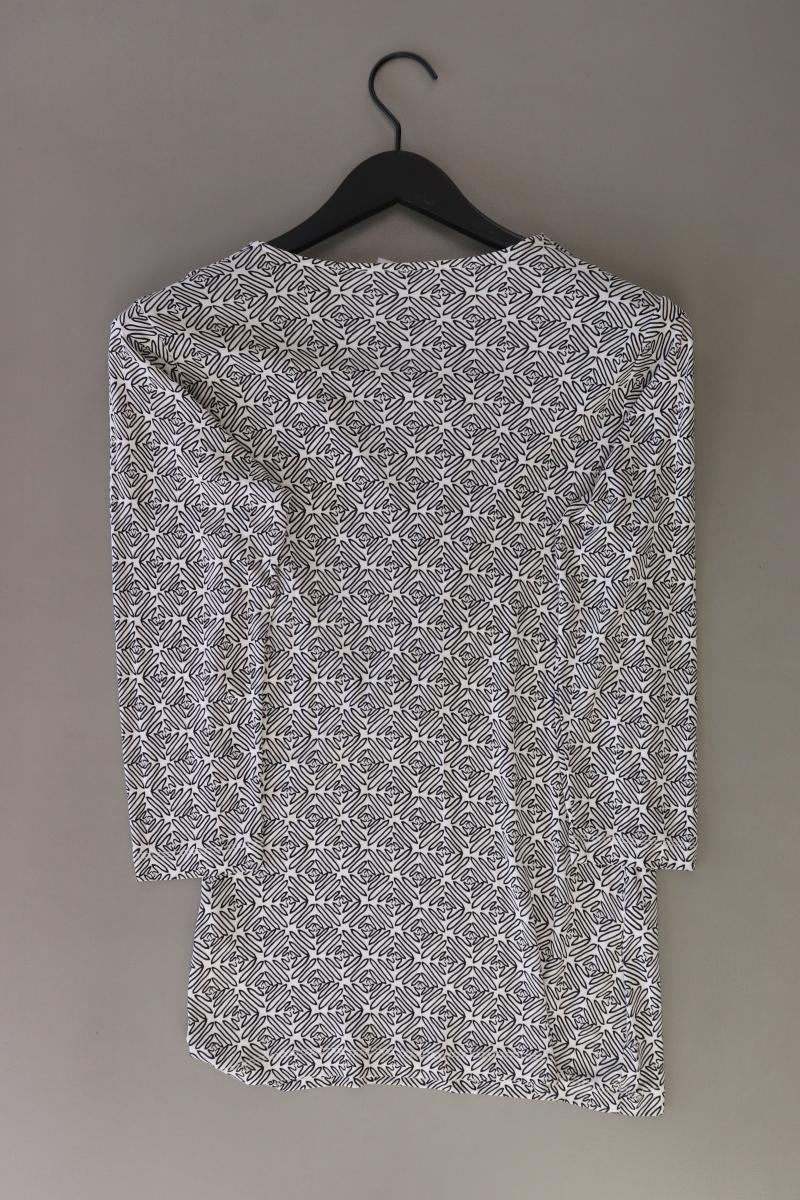 René Lezard Printshirt Gr. IT 44 (M) 3/4 Ärmel grau aus Viskose