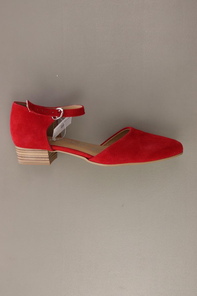 Tamaris Pumps Gr. 37 rot aus Leder