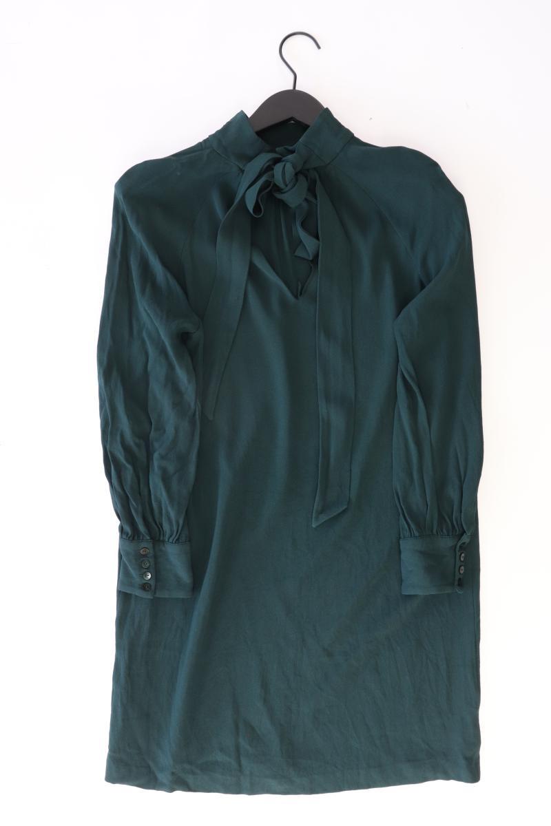 Massimo Dutti Langarmkleid Gr. 38 grün aus Acetat