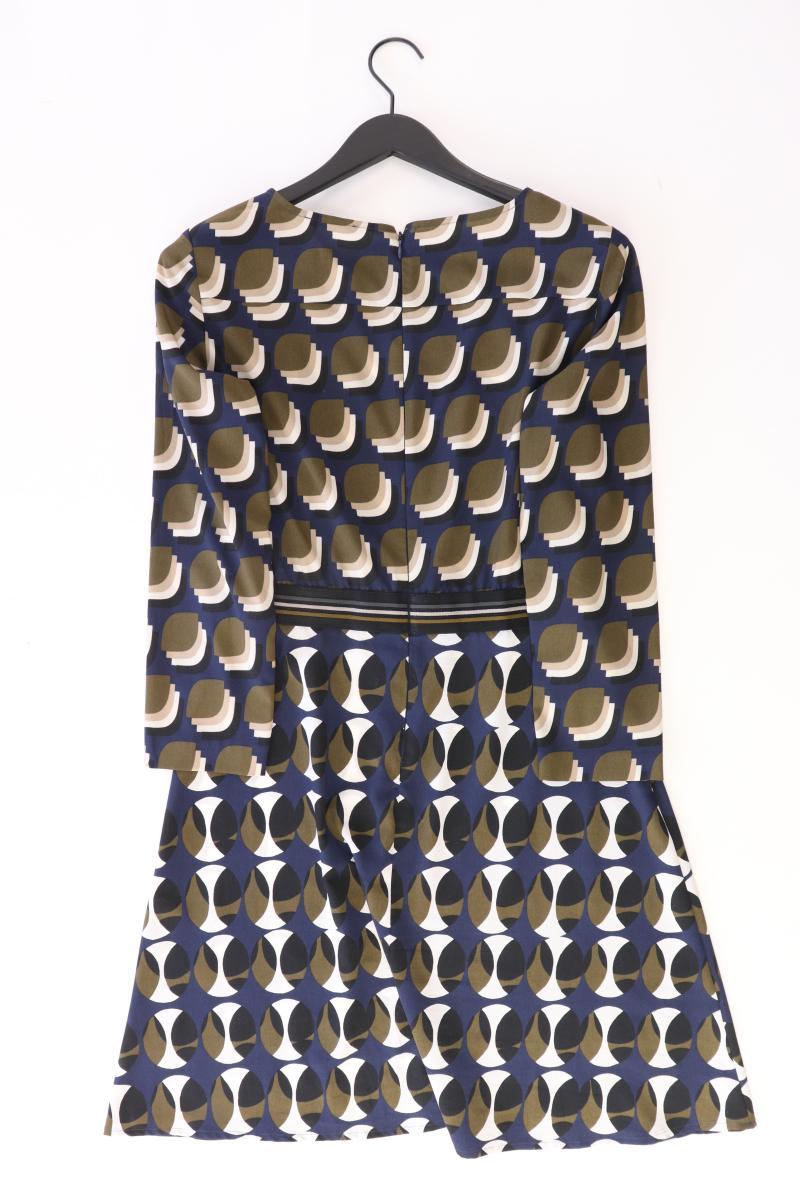 Sisley Langarmkleid Gr. M geometrisches Muster blau aus Polyester