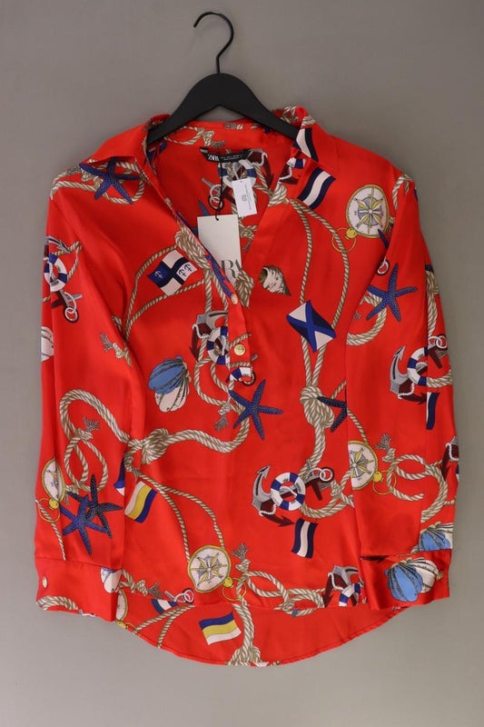 Zara Langarmbluse Gr. L neu mit Etikett Neupreis: 29,95€! rot aus Polyester