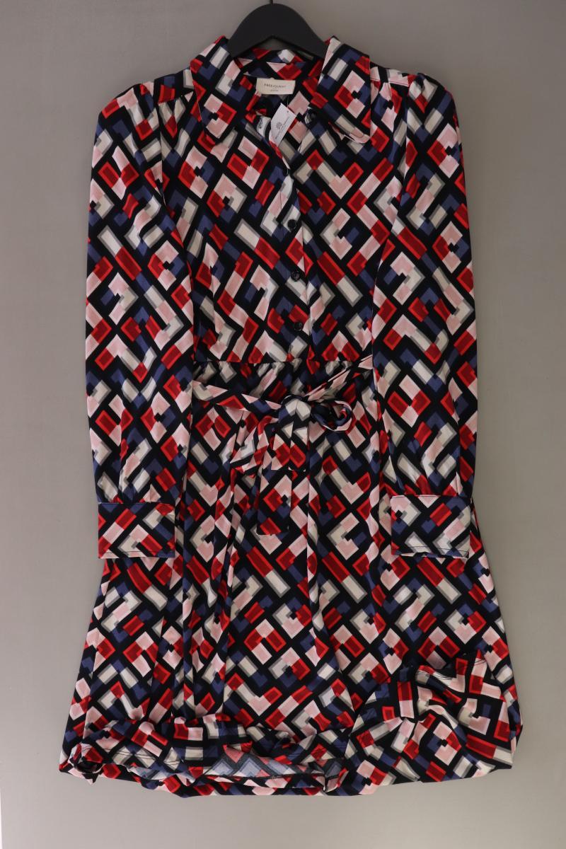 Free/Quent Langarmkleid Gr. M geometrisches Muster rot aus Polyester