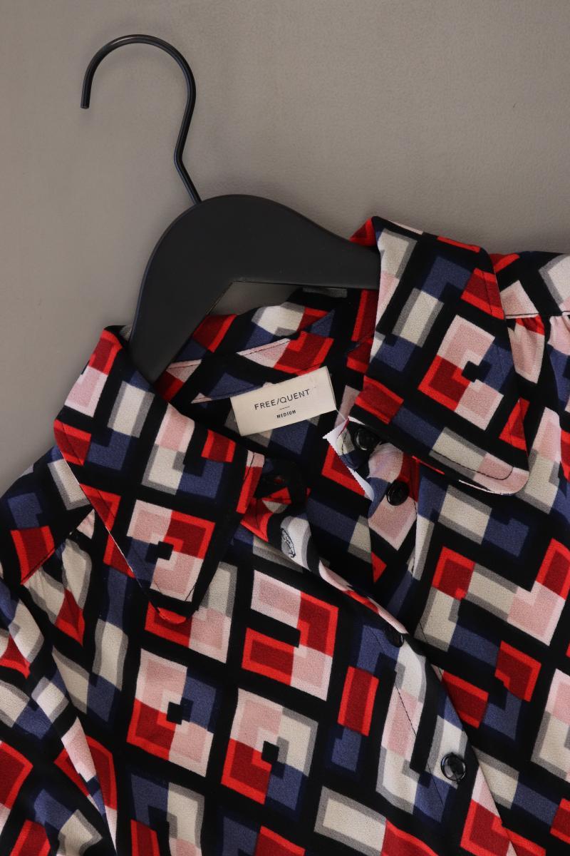 Free/Quent Langarmkleid Gr. M geometrisches Muster rot aus Polyester