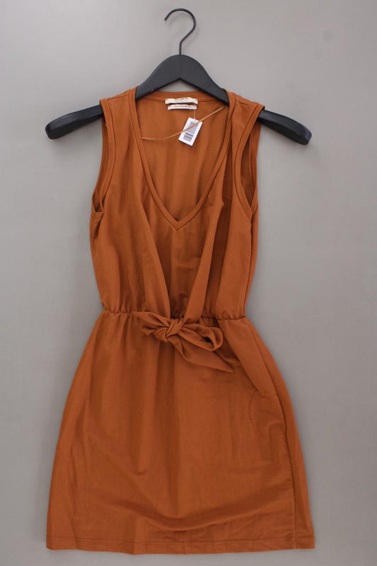 Pull&Bear Minikleid Gr. XS neuwertig Ärmellos braun aus Viskose