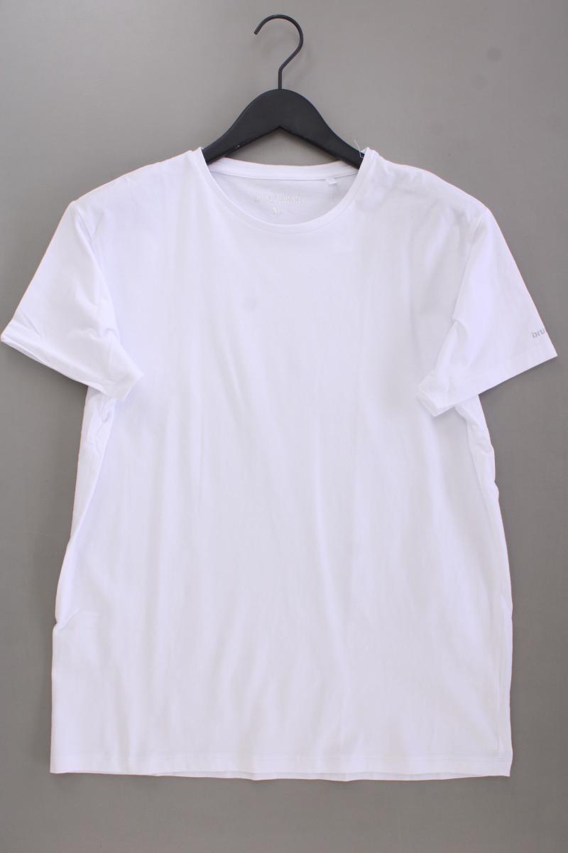 Bruno Banani T-Shirt für Herren Gr. XL Kurzarm weiß aus Baumwolle