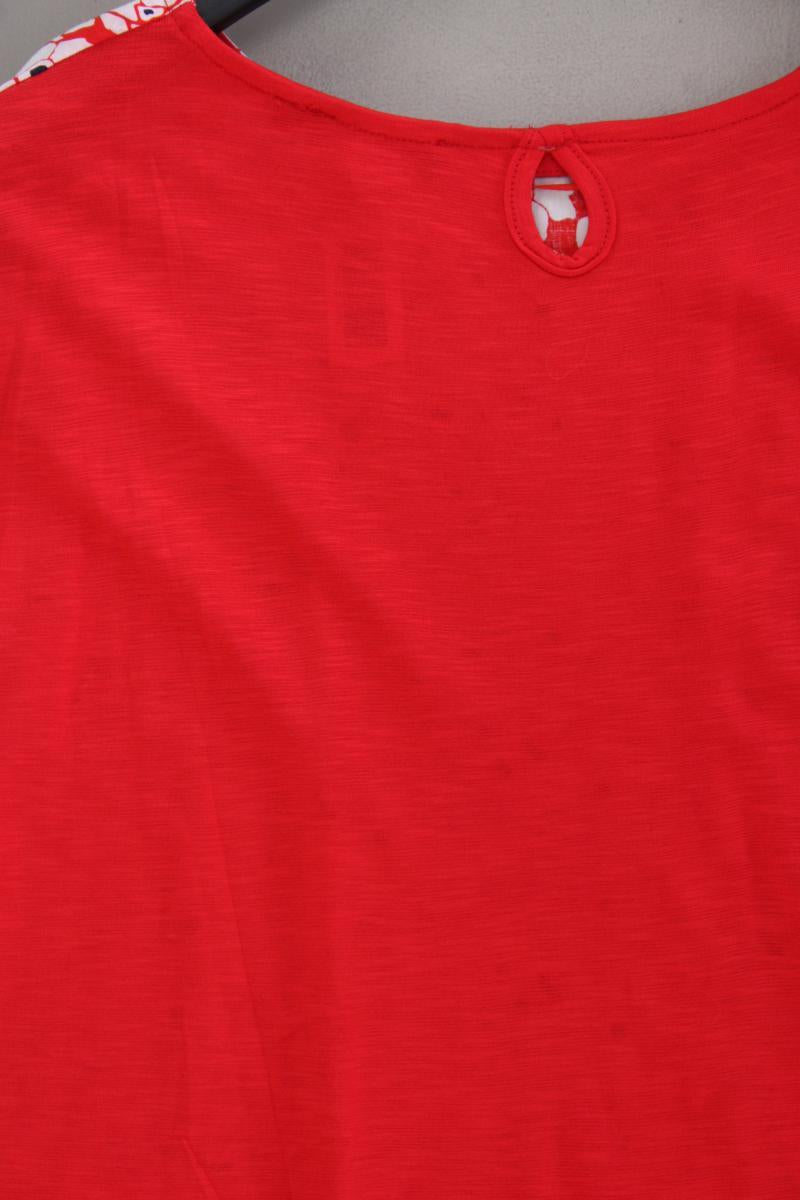 Sure Kurzarmbluse Gr. XL mit Blumenmuster rot