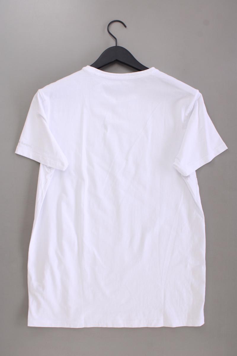 Bruno Banani T-Shirt für Herren Gr. XL Kurzarm weiß aus Baumwolle