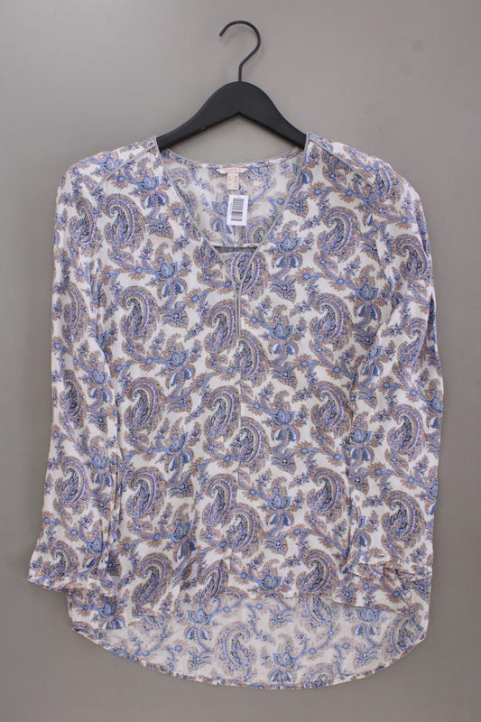 Esprit Langarmbluse Gr. 36 mit Paisleymuster blau aus Viskose