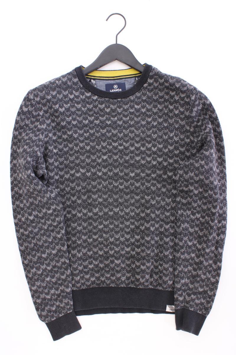 Lerros Feinstrickpullover für Herren Gr. M grau aus Baumwolle